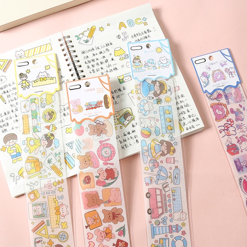 Sticker Hình Dán Cô Gái Dễ Thương Cute