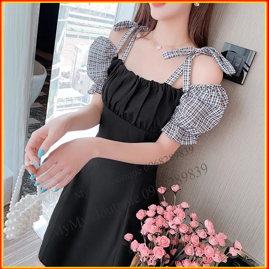 Váy Body Đầm Dáng Ôm, Đầm Dạ Hội Dự Tiệc Trễ Vai Tay Phồng | BigBuy360 - bigbuy360.vn