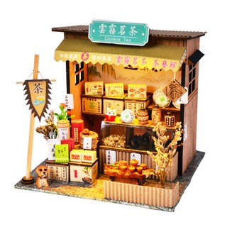Mô hình nhà búp bê – cửa tiệm bán trà xanh – Chinese Tea