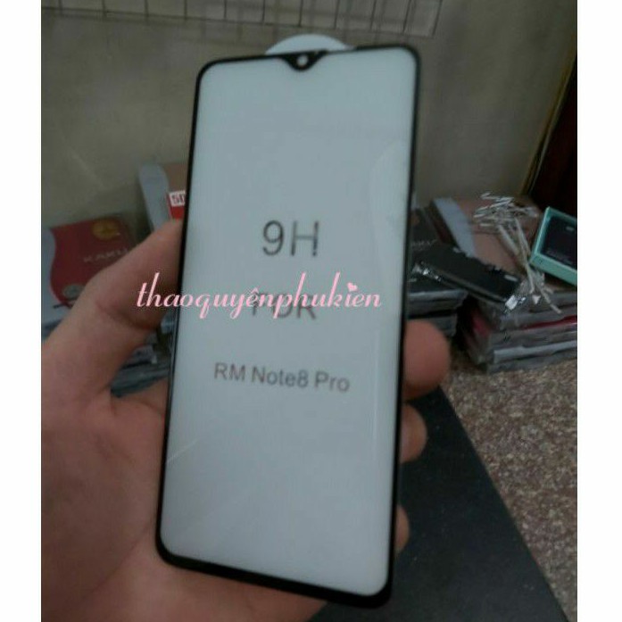 KÍNH CƯỜNG LỰC 5D FULL KEO TOÀN MÀN XIAOMI REDMI NOTE 8 PRO HÀNG XỊN