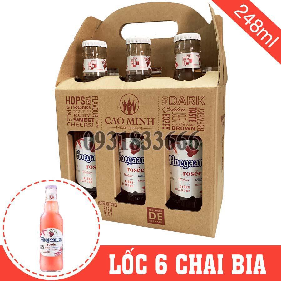 [LỐC 6] Bia Bỉ Hoegaarden Rosee 3,3% Chai 248ml