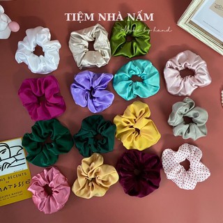 (xả hàng )CỘT TÓC SCRUNCHIES VẢI PHI NHIỀU MÀU XINH XẮN - [Nhà Nấm handmade]
