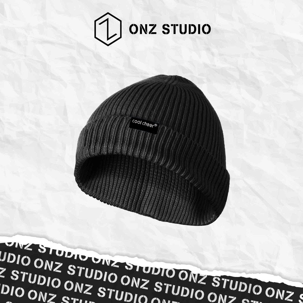 Mũ len Beanie nam nữ ONZ Studio vintage Hàn Quốc - Nón len trơn acrylic Cool Cheer đan dọc nhiều màu ML04