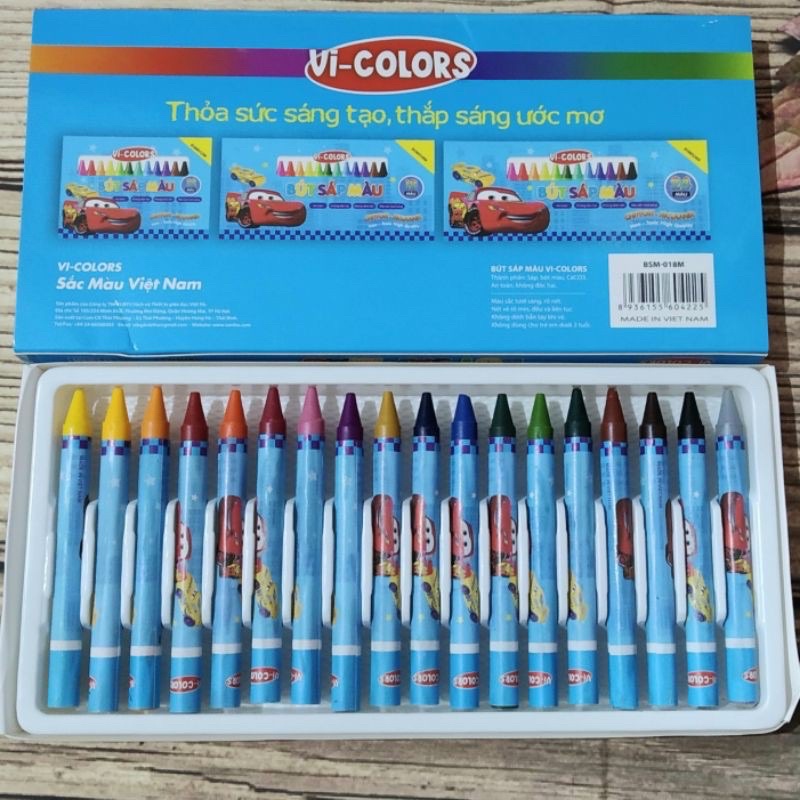 Bút Sáp 24 Màu Việt Hà Elsa Vi-Colors