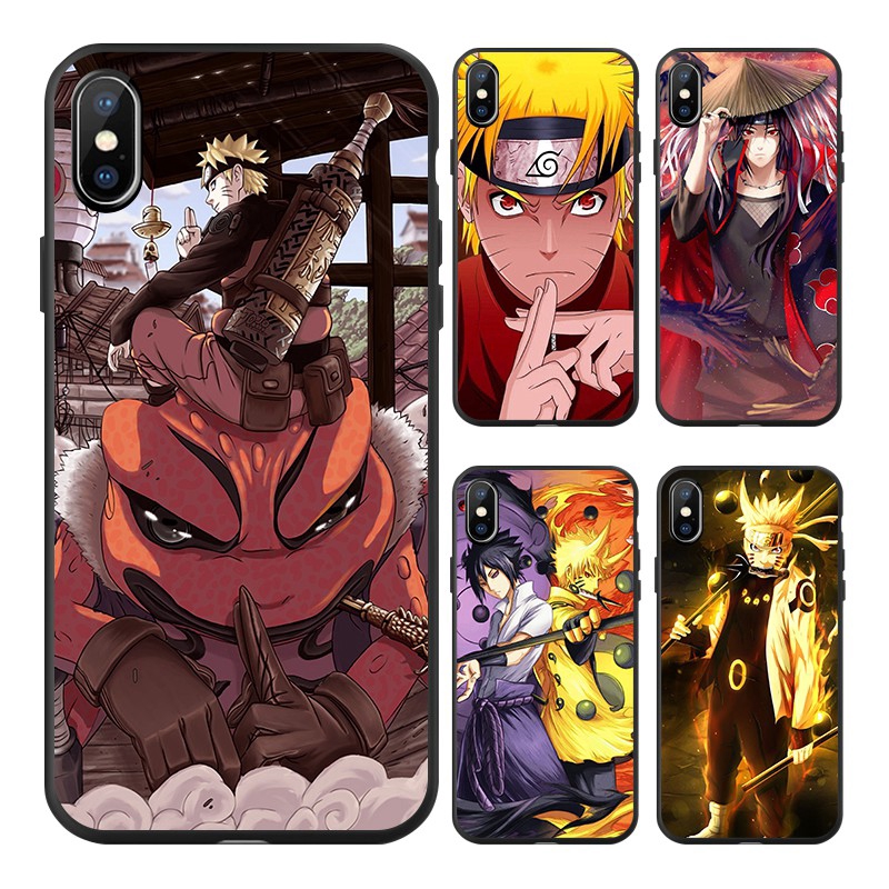 Ốp điện thoại TPU mềm hình Naruto và Sasuke cho iPhone SE 2020 6 6S 11 Pro Max 7 8 7Plus X XS XR XS MAX