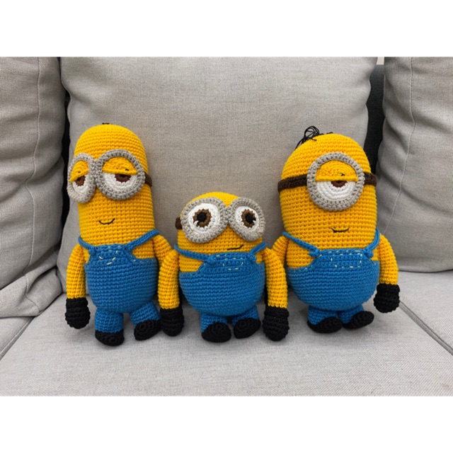 Thú bông đan len Handmade - Bé Minion tinh nghịch