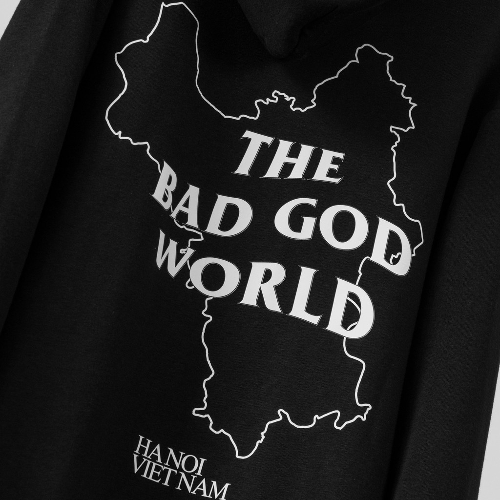 Áo hoodie nỉ có mũ The Bad God World