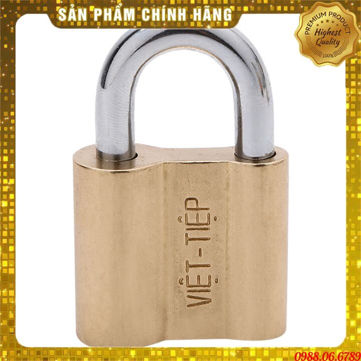 Ổ khoá Việt Tiệp treo  đồng 5P và 6P⚡FREE SHIP⚡ Khóa giữ chìa chống quên chìa.khả năng:chống cưa-chống cắt-chống đục.