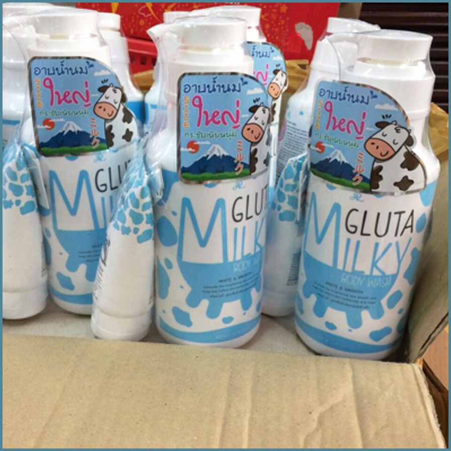 Sữa Tắm Con Bò Gluta Milky Thái Lan 800ml Tặng Sữa Rửa Mặt | BigBuy360 - bigbuy360.vn