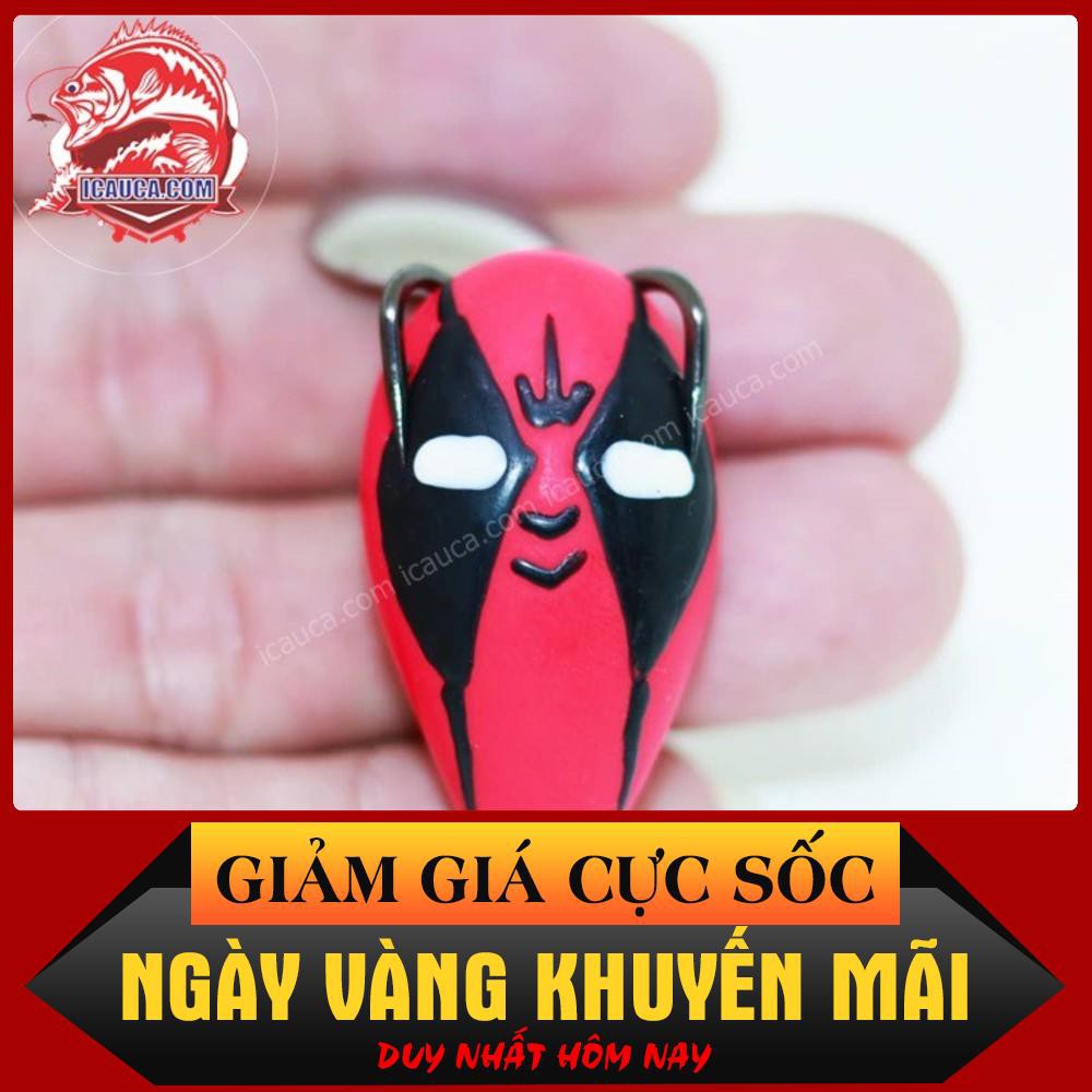 [Siêu Sốc] HD Deadpool mồi nhai mềm cao su câu lure cá lóc bằng mồi giả Thái Lan