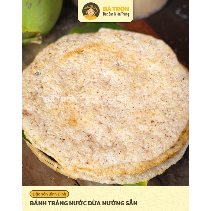 [Nguyên Gốc Bình Định]_Bánh Tráng Nước Dừa_GIÒN THƠM DỪA MÈ