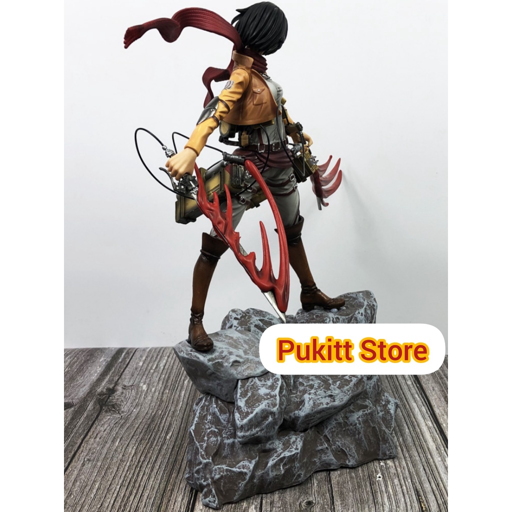 Mô hình Attack On Titan - Mô hình Levi 36cm Mikasa 33cm AOT07