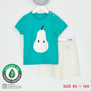 Đồ bộ ngắn tay quần áo thun cotton mịn mặc nhà mùa hè cho bé trai và bé gái Unifriend Hàn Quốc U3079