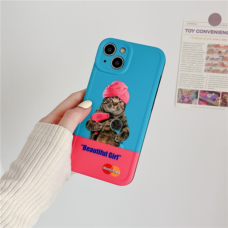 Hoạt Hình Ốp Điện Thoại Mềm Hình Mèo Vui Nhộn Cho iphone15 15pro 15promax 14promax 14 14pro 13 13pro 13promax 12 12pro 12promax 11
