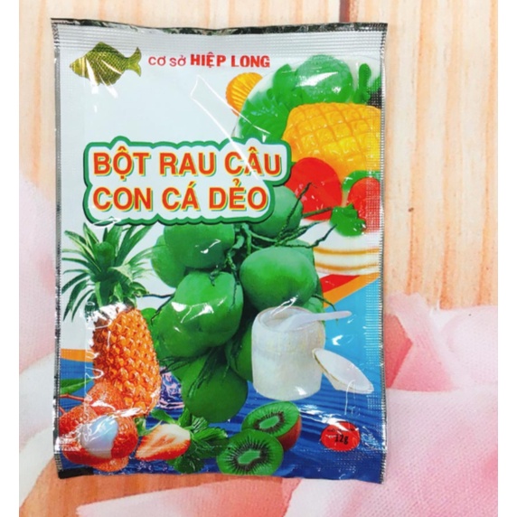 Bột Rau Câu Con Cá Dẻo Hiệp Long 1 Gói