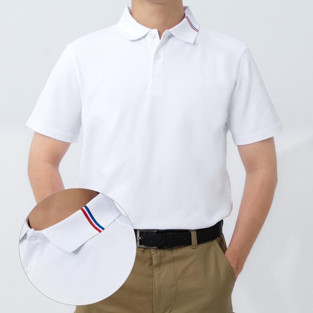 Áo polo nam cao cấp vải cotton cá sấu thoáng mát 2 sọc cổ trẻ trung HIDDLE | H04-T1