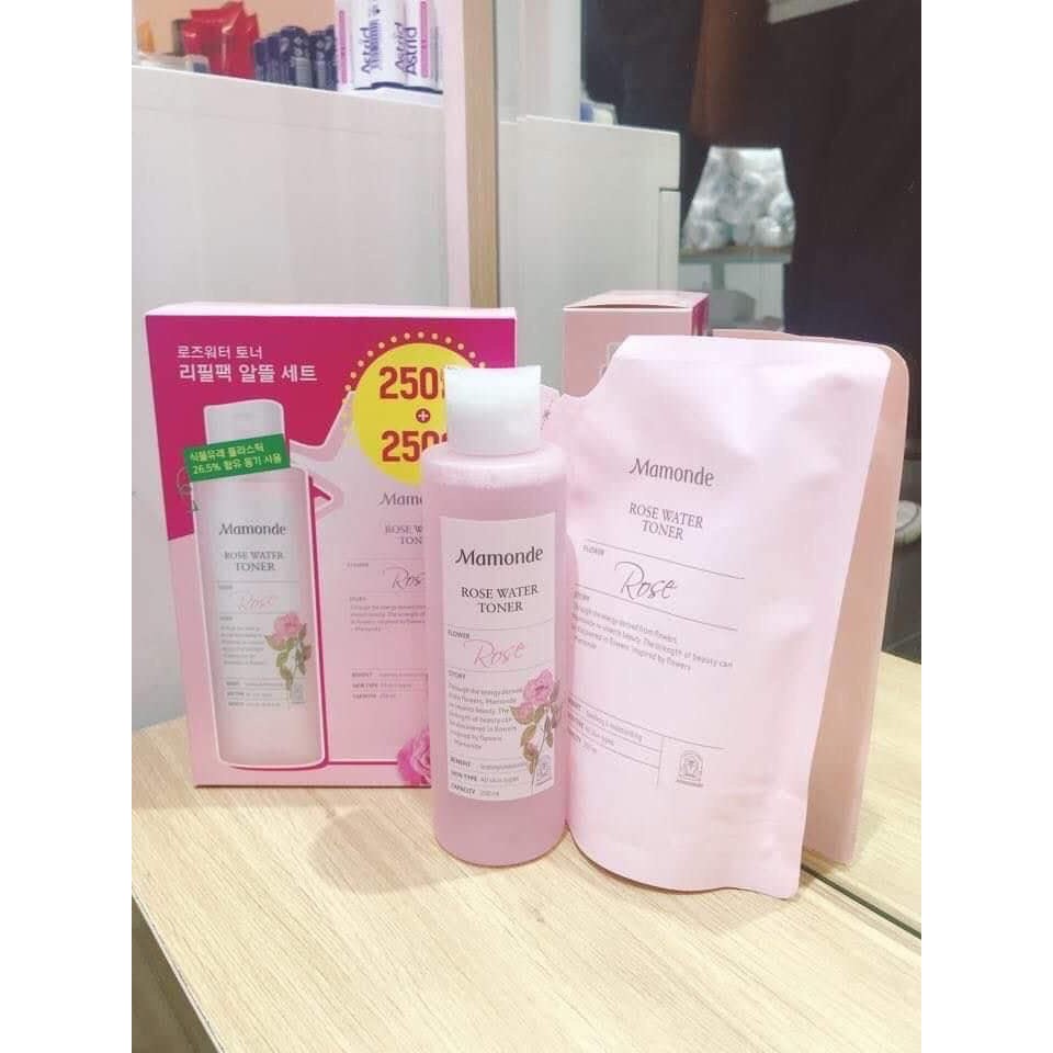 Nước Hoa Hồng Toner Mamonde Rose Water 250ml