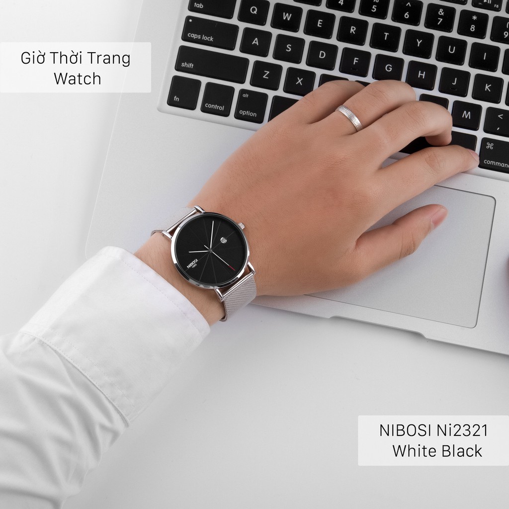 Đồng Hồ NIBOSI Ni2321 Chính Hãng - White Black