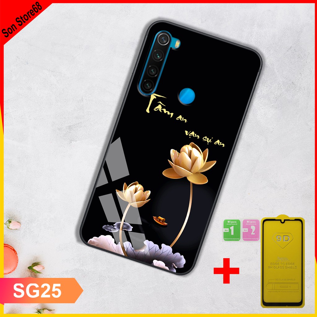 COMBỐP LƯNG XIAOMI REDMI NOTE8 ( TẶNG KÈM 1 KÍNH CƯỜNG LỰC FULL MÀN ), ỐP XIAOMI REDMI NOTE8 Son Store