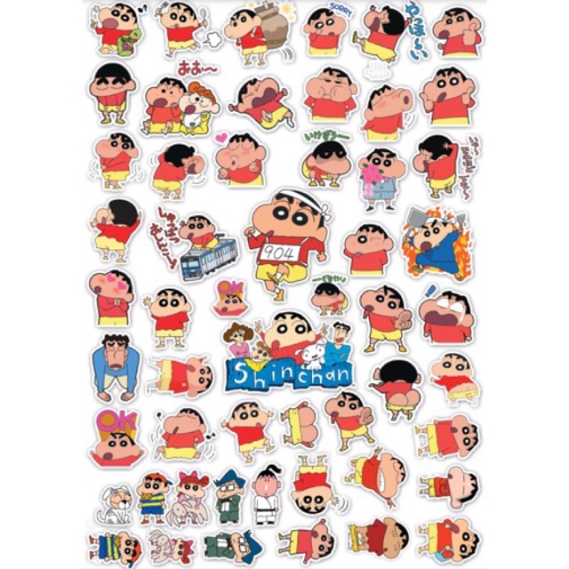 Sticker mini khổ A3 Shin Nosuke