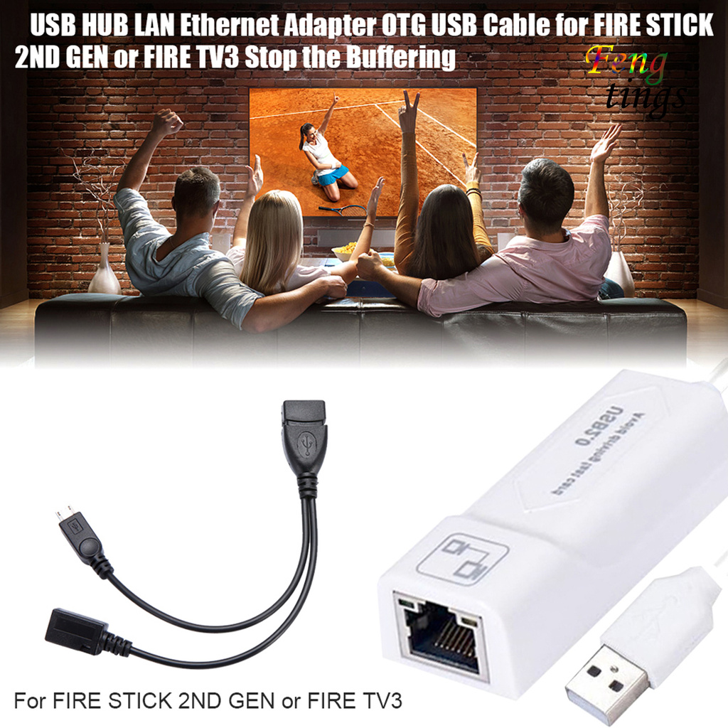 Bộ Chuyển Đổi Kết Nối Mạng Lan Ethernet Usb Cho Fire Tv 3 / Stick Gen 2 K1