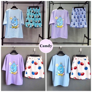 [ COMBO TIẾT KIÊM ] Set áo thun Hà Mã + quần short cartoon vô diện Van Kaws sesame unisex