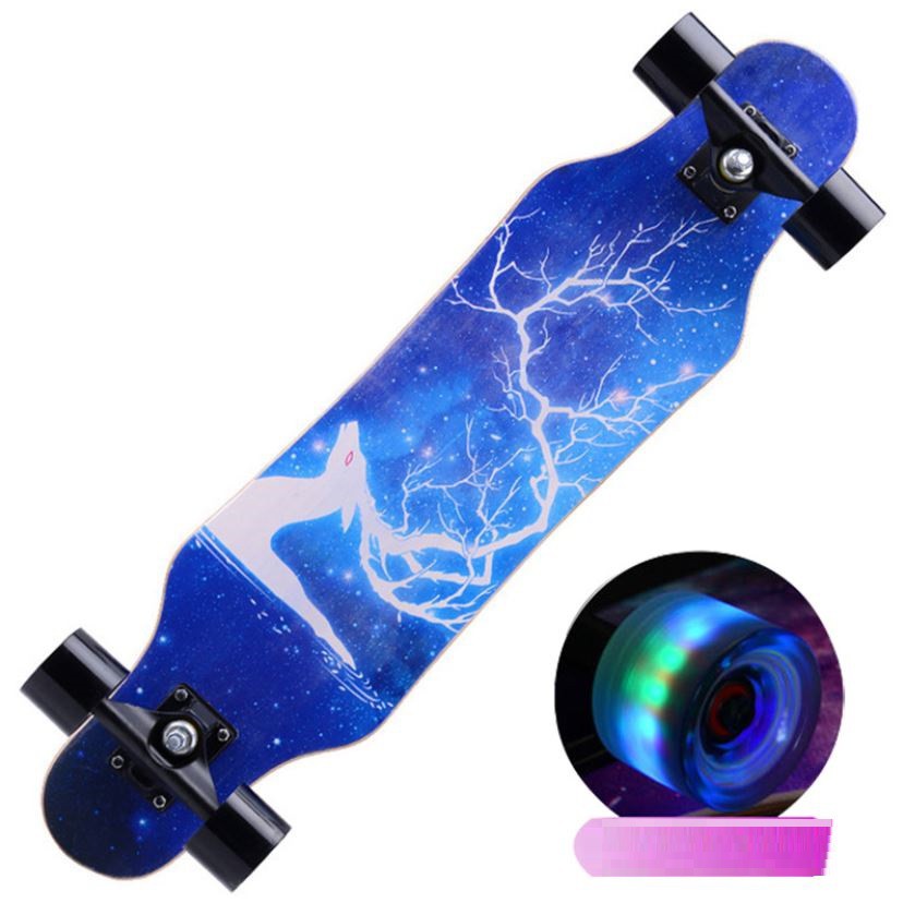 Ván trượt dài thể thao mặt nhám LONGBOARD cao cấp Dancing 80*20cm Phát Sáng