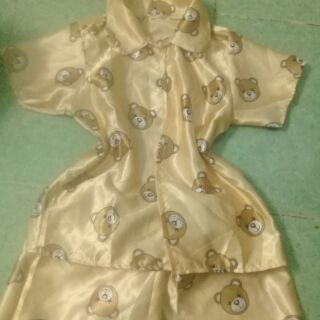 Set Đồ ngủ pijama phi bóng gấu cười