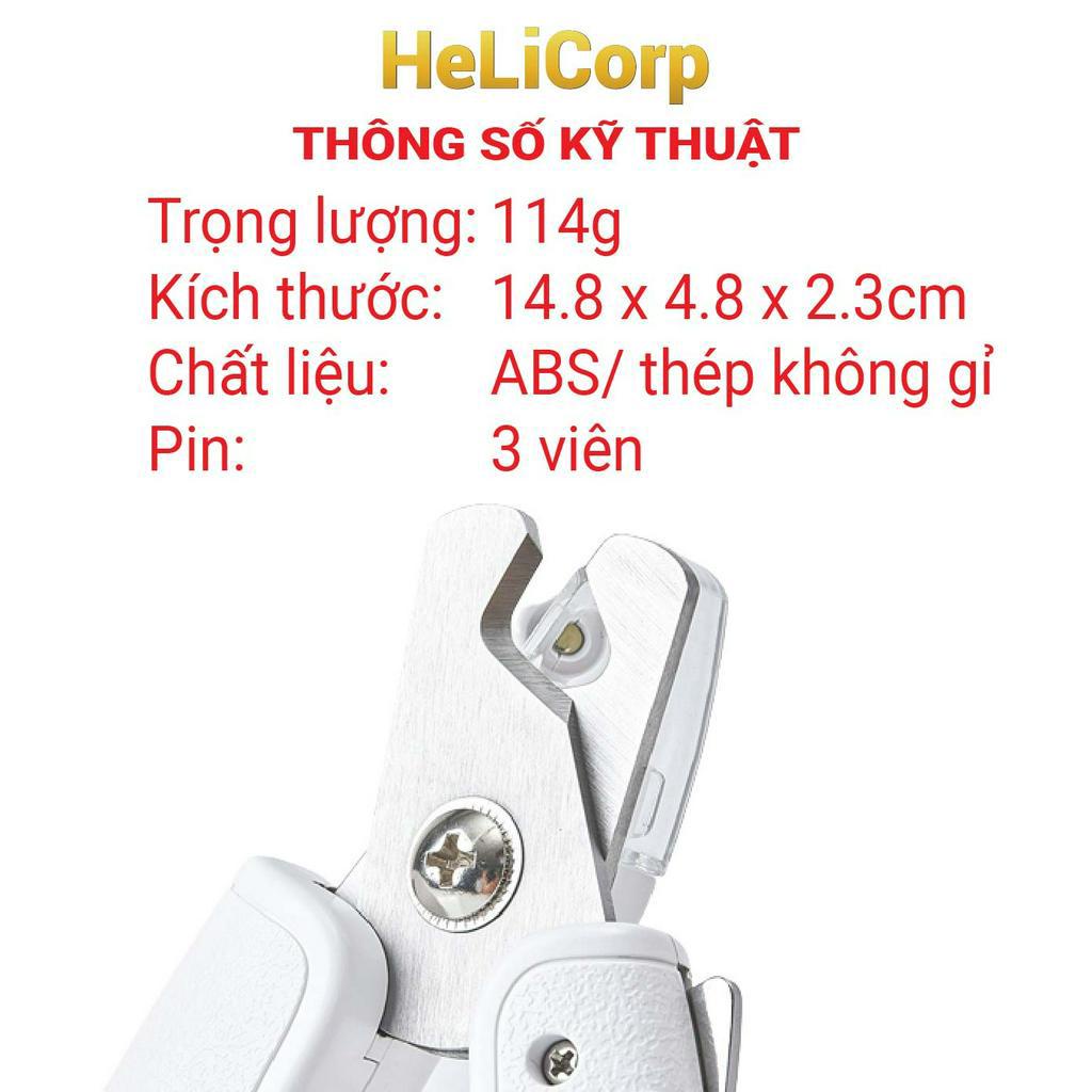 Kìm Bấm, Kéo Bấm Cắt Móng Cho Mèo Chó Petkit LED Pet Nail Clipper