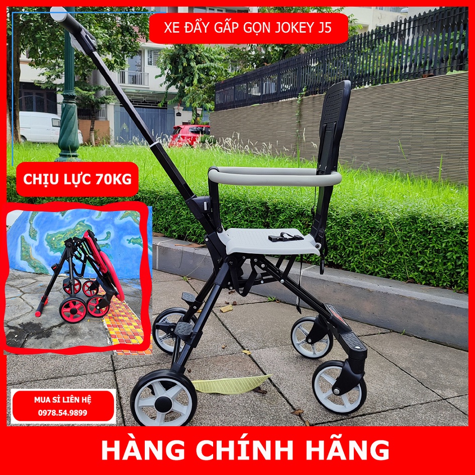 Xe đẩy gấp gọn cao cấp cho bé Jokey J5, Xe đẩy em bé đi du lịch siêu gọn nhẹ - Bảo Hành 12 tháng