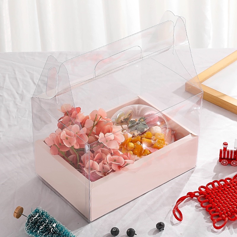 Hộp đựng bánh mica 2 ngăn