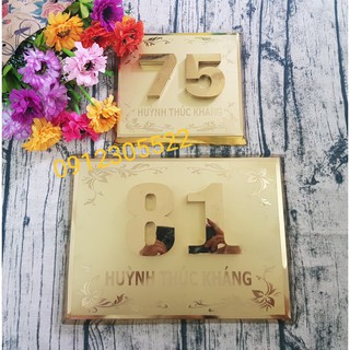 Biển Số Nhà Biệt Thự Cao Cấp Bằng INox Giá Tốt kích thước 20 x 30 cm