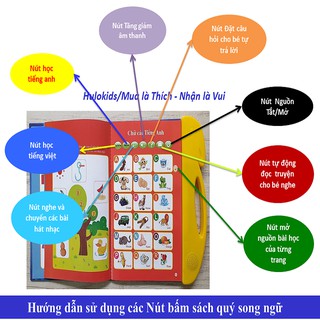 Sách Quý Song Ngữ Cho Bé - Giúp Bé Học Tốt Tiếng Anh - FreeShip