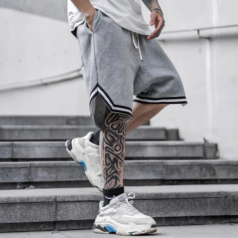 [Mã SKAMA06 giảm 8% TỐI ĐA 50K đơn250K] Quần short nỉ TBG kẻ sọc xám , quần sooc thể thao nam nữ unisex , MSW Town | BigBuy360 - bigbuy360.vn