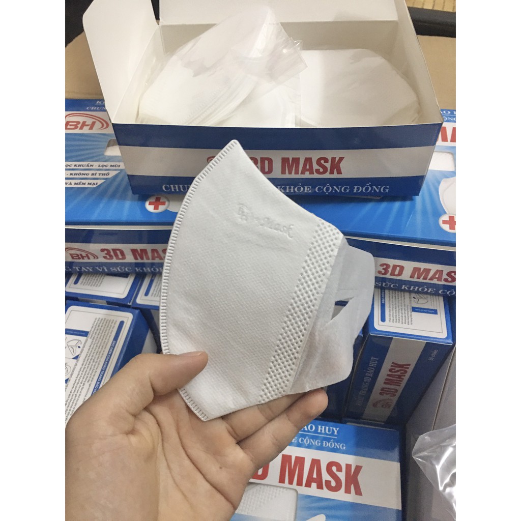 Khẩu Trang 3D Mask Kháng Khuẩn Masuji Xuân Lai Công Nghệ Nhật Bản Hộp 50 Chiếc Êm Tai Ôm Mặt | BigBuy360 - bigbuy360.vn