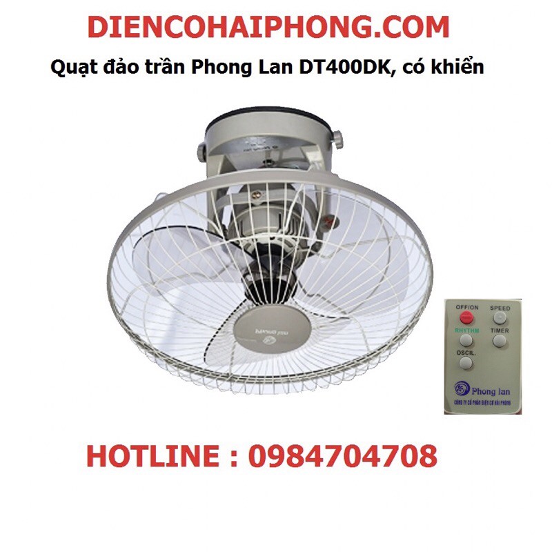 Quạt đảo trần Phong Lan DT400DK, có khiển