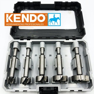 Bộ 5 mũi khoan gỗ khoét lỗ gỗ 15-35mm dài 90mm kendo 11606135