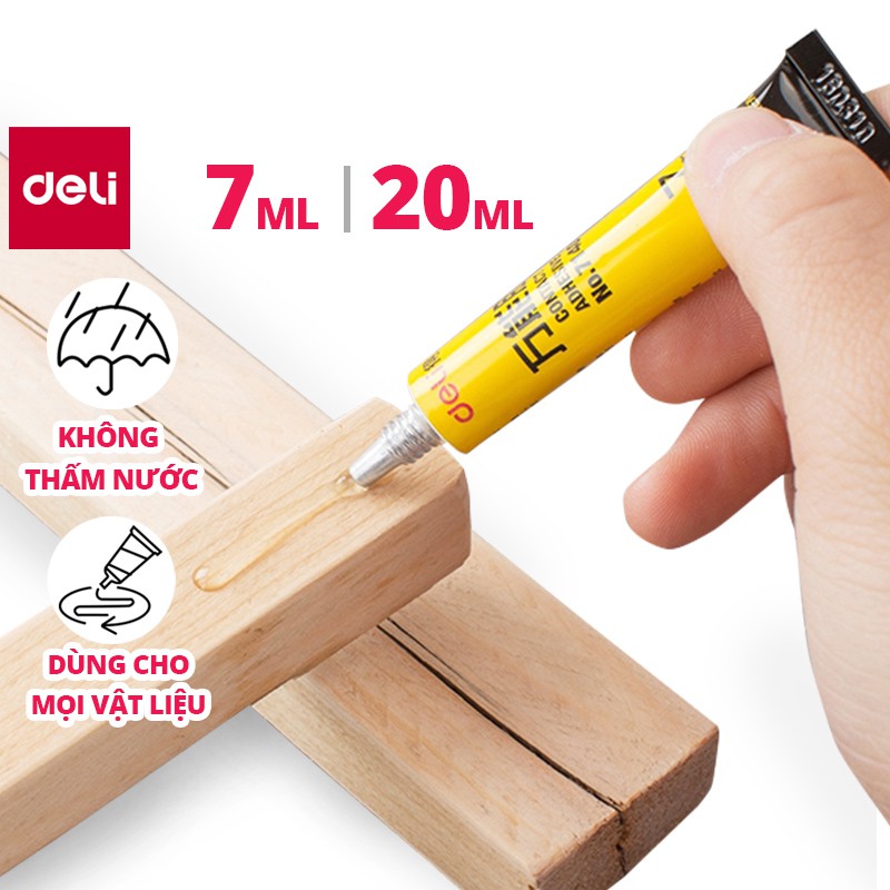 [Mã LIFEDL9 giảm 30K đơn 99K] Keo siêu dính đa năng Deli - 7ml/ 20ml - 7140/7149