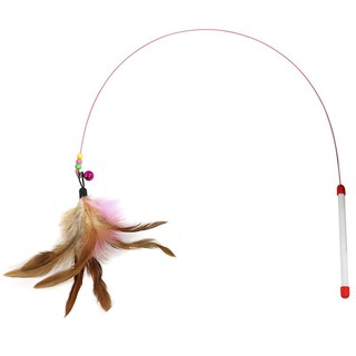 Thú cưng Bouncy Rod with Bell and Feathers 36in - Playing Toys for Cats