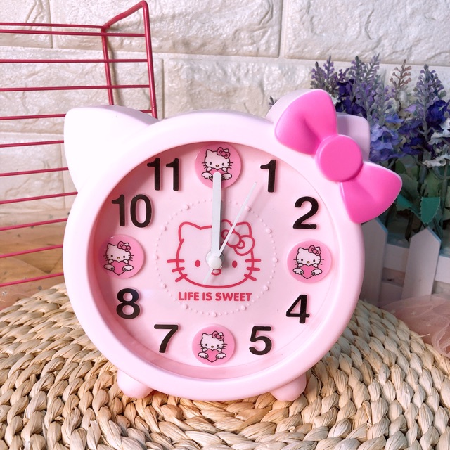 Đồng hồ để bàn Hello Kitty