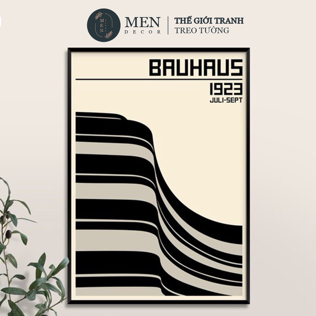 Tranh treo tường canvas phong cách nghệ thuật kiến trúc Bauhaus - MEN DECOR