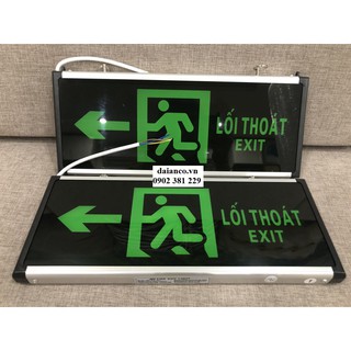 Đèn exit lối thoát hiểm dùng điện 2 mặt AED FIRE EXIT LIGHT
