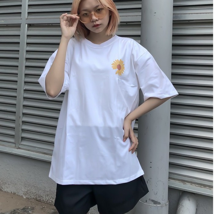 Áo thun tay lỡ nam nữ form rộng Oversize, áo phông tay lỡ form rộng Unisex, áo thun áo phông thỏ | BigBuy360 - bigbuy360.vn