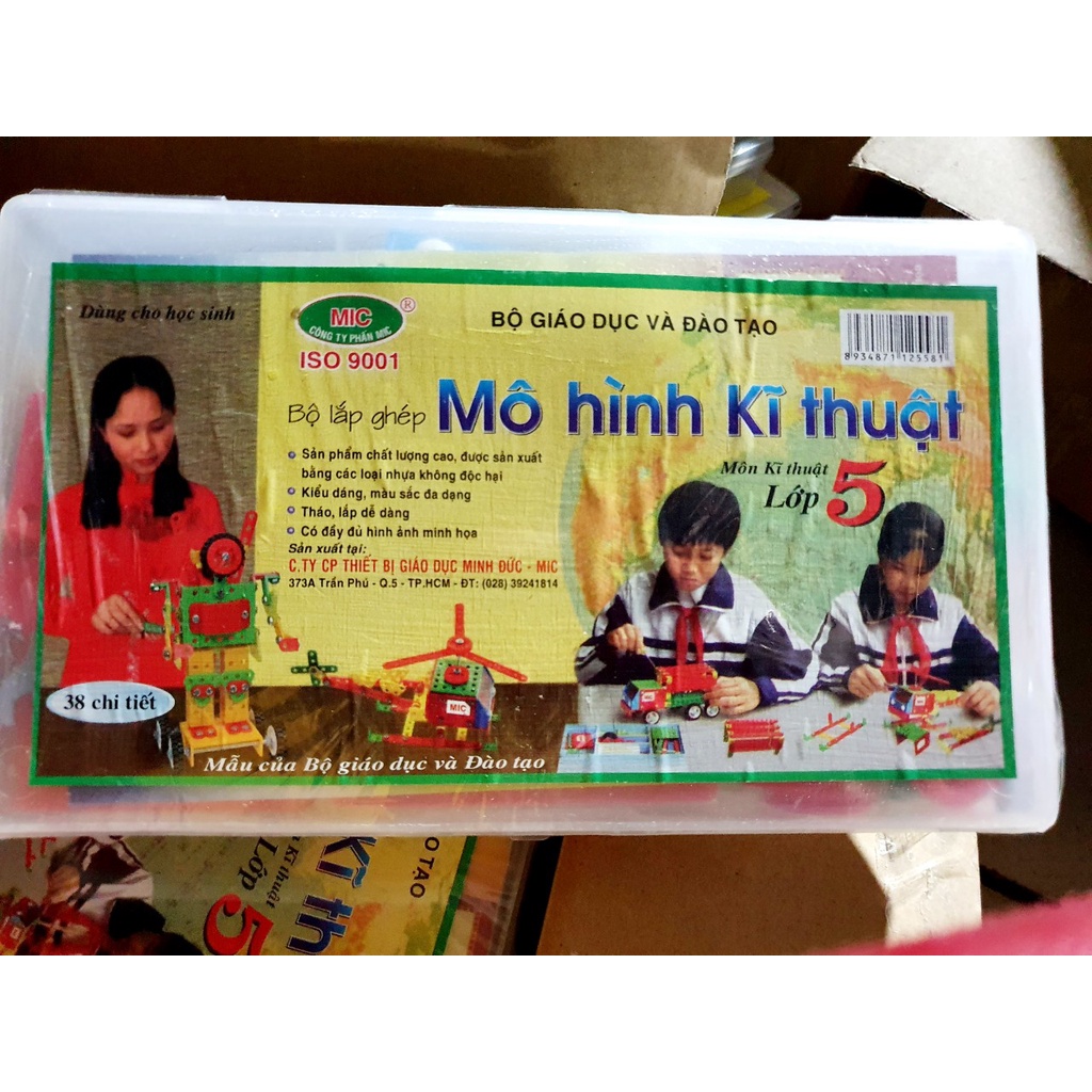 Bộ dụng cụ lắp ghép mô hình kĩ thuật Lớp 5 MIC