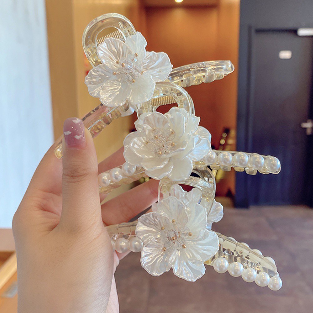 Kẹp Tóc Càng Cua Hình Hoa Chống Trượt Thời Trang Cho Nữ Mihan1