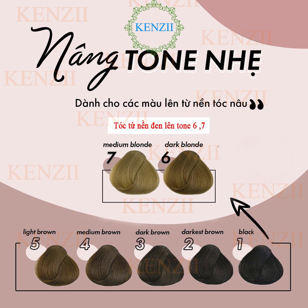 Thuốc nhuộm nâng tone tóc  Tặng trợ nhuộm  không gây khô sơ đứt tóc