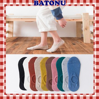 Set 10 đôi tất cổ ngắn, tất lười, vớ thuyền len tăm xuất Nhật đủ màu TN124