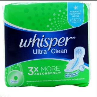 Combo 8 gói băng vệ sinh whisper ultra clear