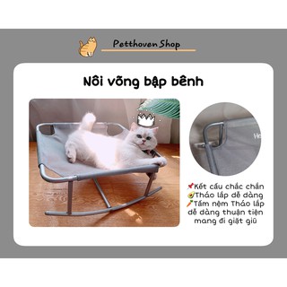 [Có sẵn] Giường nôi võng lưới nằm cho chó mèo cưng by Petthoven Shop