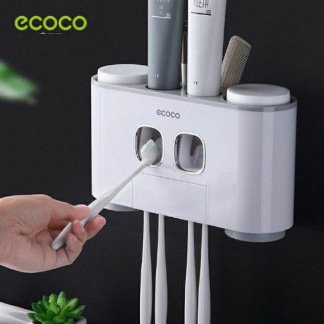 Hộp đựng bàn chải, nhả kem đánh răng Ecoco 4 cốc